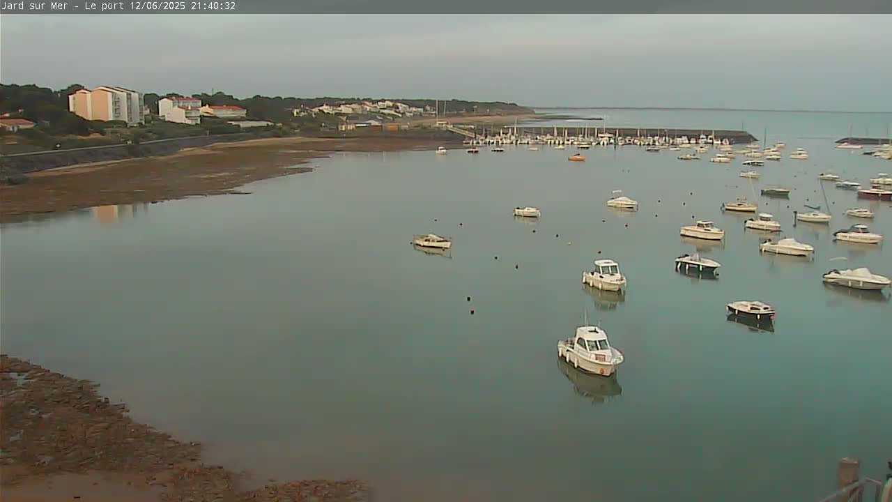 Port of Jard sur Mer & Marine Live Cam - Les Sables-d'Olonne, Vendée, Pays de la Loire, France