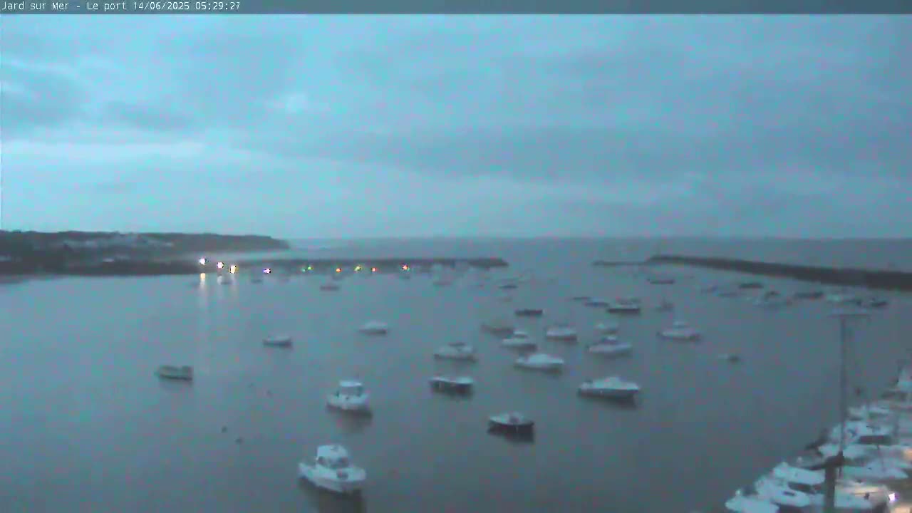 Port of Jard sur Mer & Marine Live Cam - Les Sables-d'Olonne, Vendée, Pays de la Loire, France