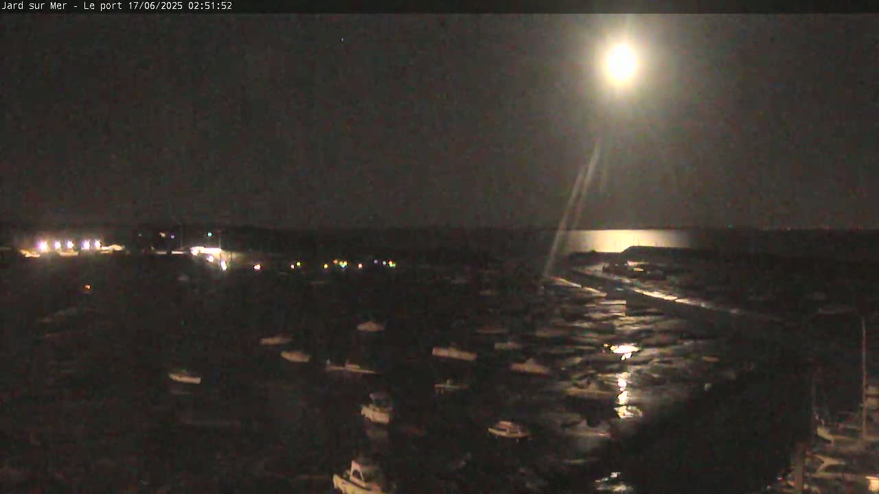 Port of Jard sur Mer & Marine Live Cam - Les Sables-d'Olonne, Vendée, Pays de la Loire, France