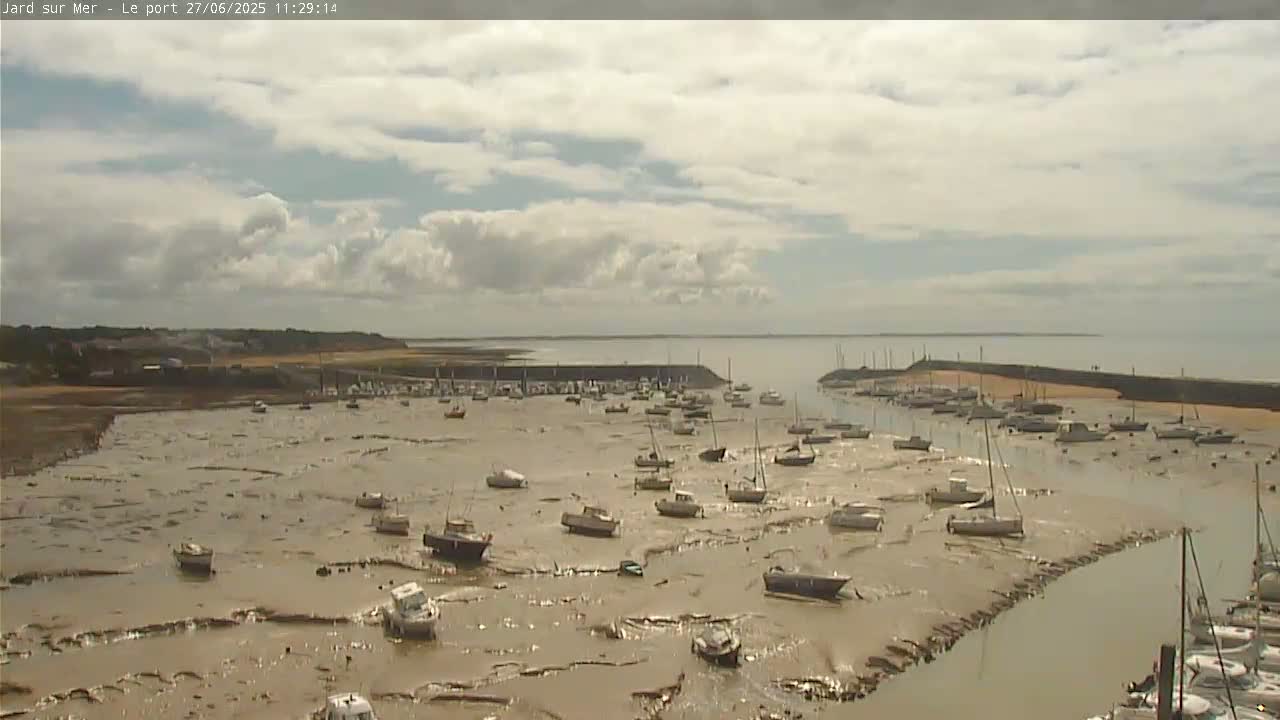 Port of Jard sur Mer & Marine Live Cam - Les Sables-d'Olonne, Vendée, Pays de la Loire, France