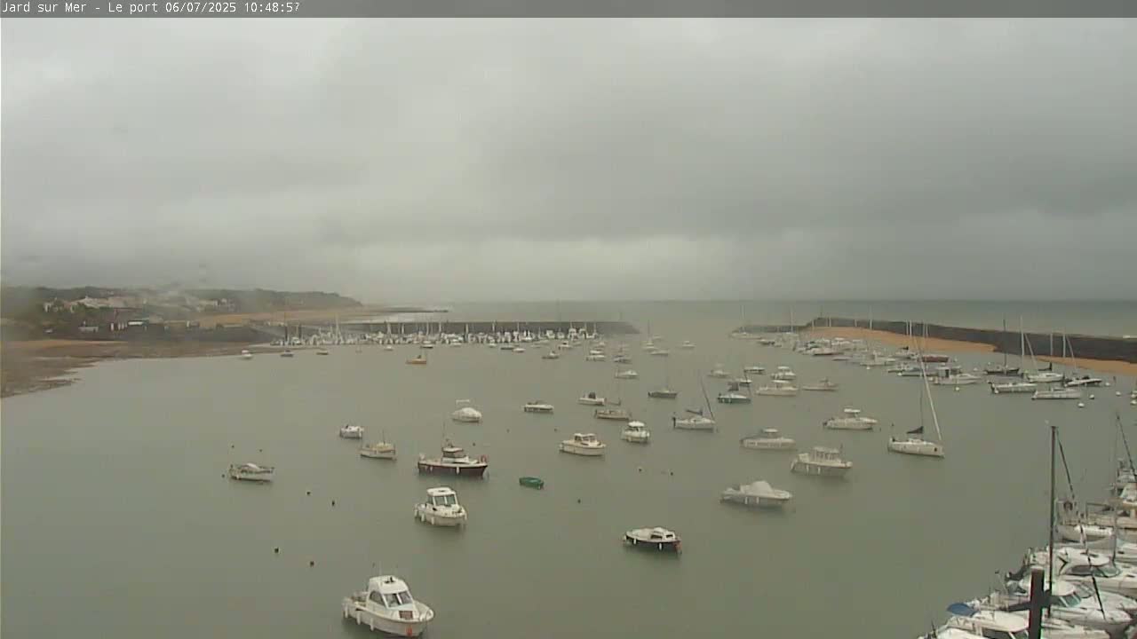 Port of Jard sur Mer & Marine Live Cam - Les Sables-d'Olonne, Vendée, Pays de la Loire, France