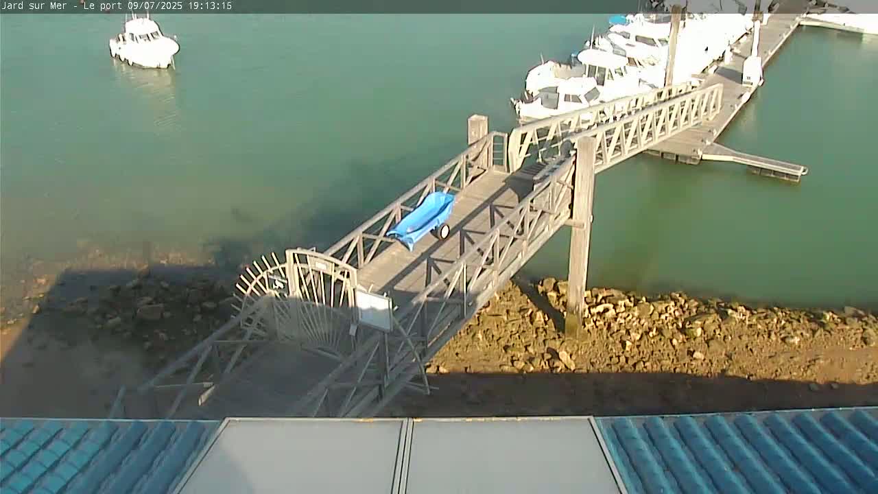 Port of Jard sur Mer & Marine Live Cam - Les Sables-d'Olonne, Vendée, Pays de la Loire, France