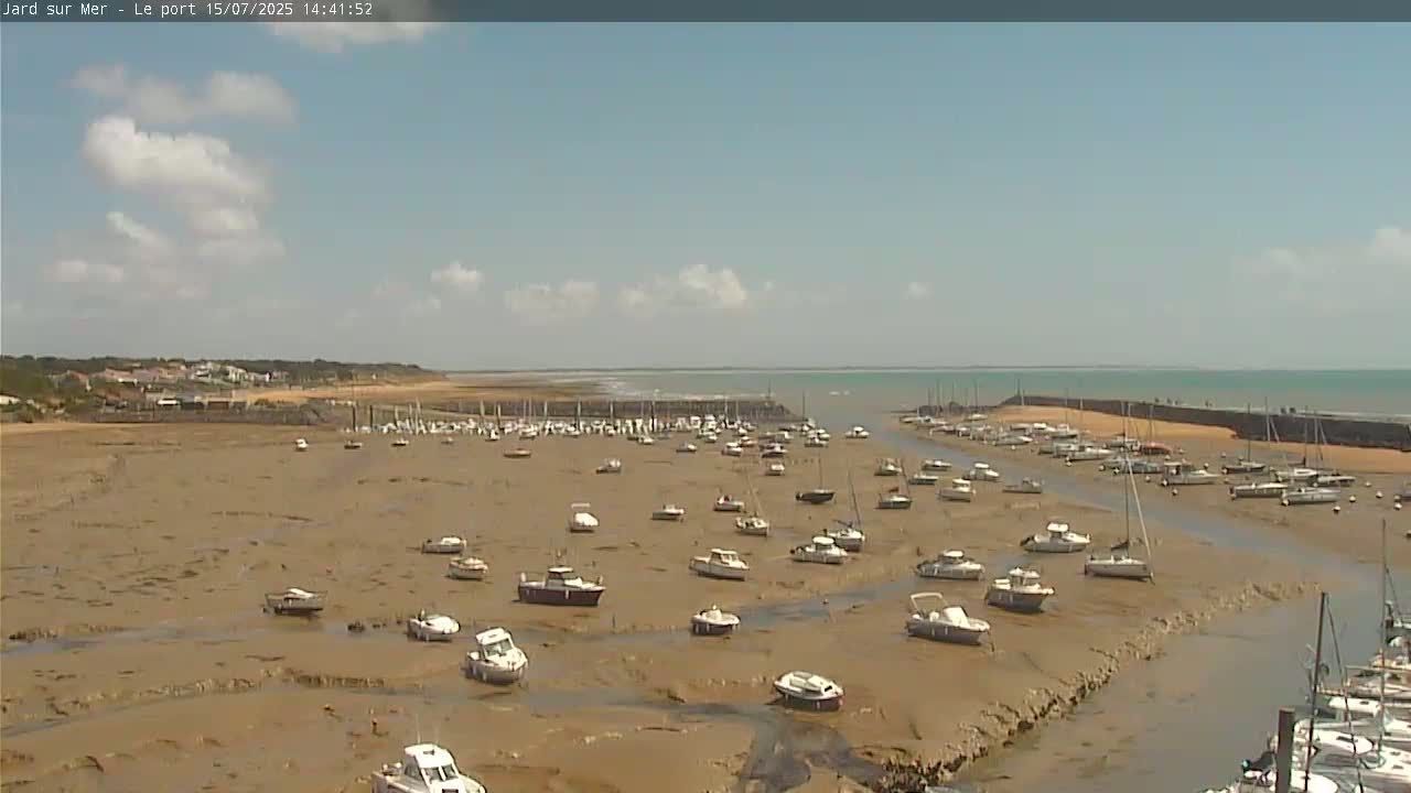 Port of Jard sur Mer & Marine Live Cam - Les Sables-d'Olonne, Vendée, Pays de la Loire, France