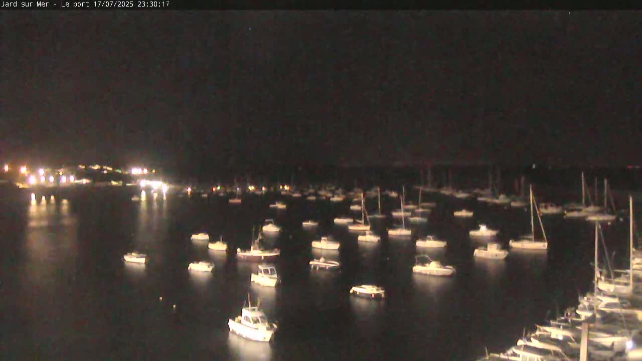 Port of Jard sur Mer & Marine Live Cam - Les Sables-d'Olonne, Vendée, Pays de la Loire, France