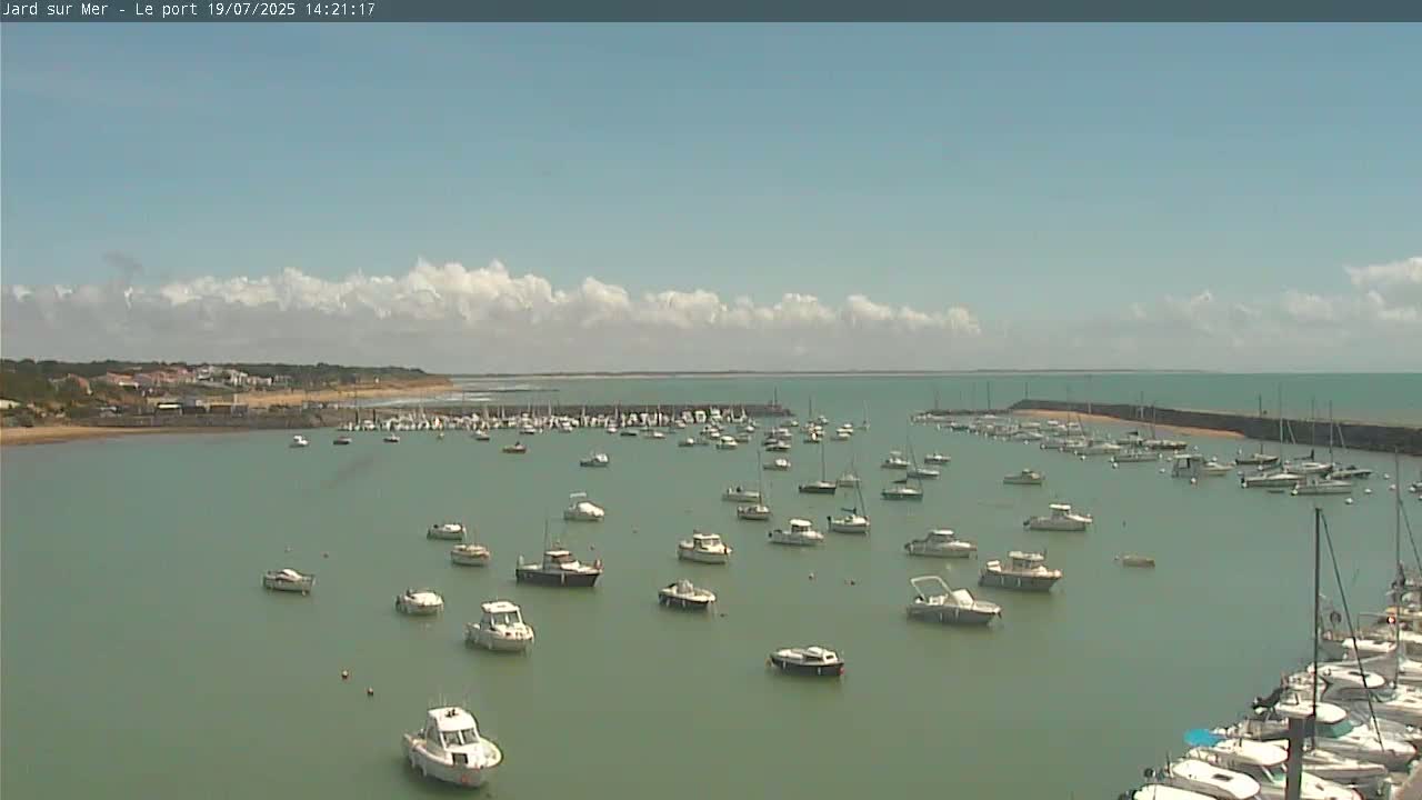 Port of Jard sur Mer & Marine Live Cam - Les Sables-d'Olonne, Vendée, Pays de la Loire, France