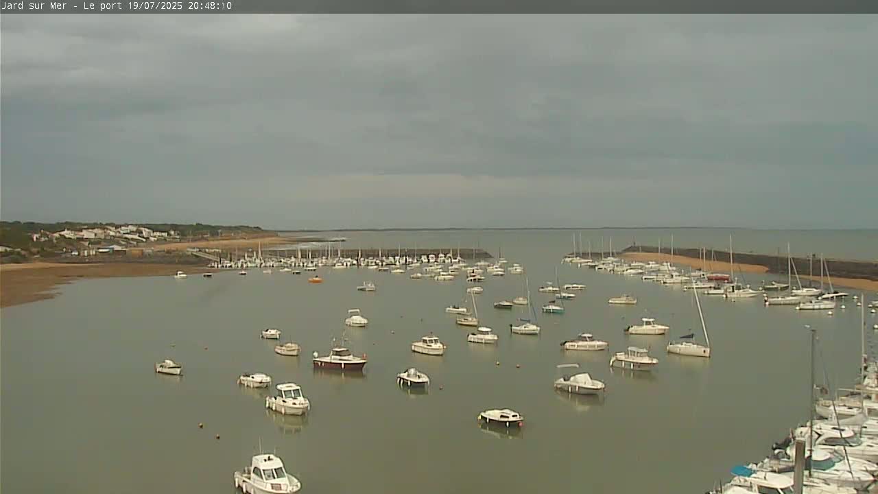 Port of Jard sur Mer & Marine Live Cam - Les Sables-d'Olonne, Vendée, Pays de la Loire, France
