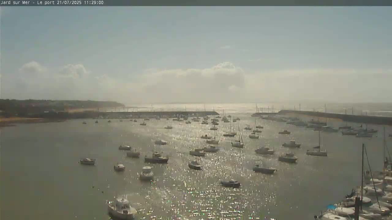 Port of Jard sur Mer & Marine Live Cam - Les Sables-d'Olonne, Vendée, Pays de la Loire, France
