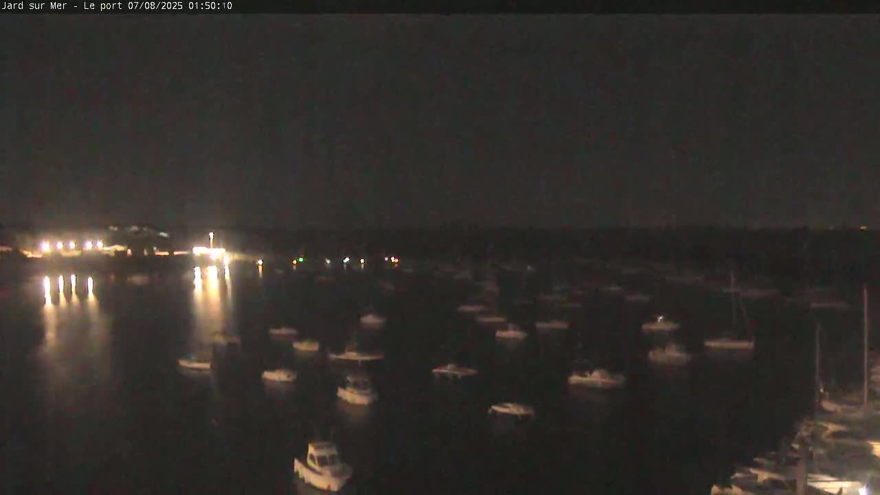 Port of Jard sur Mer & Marine Live Cam - Les Sables-d'Olonne, Vendée, Pays de la Loire, France