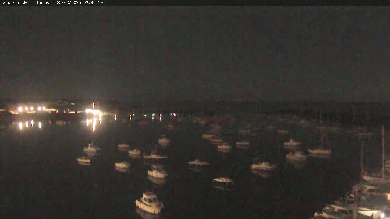 Port of Jard sur Mer & Marine Live Cam - Les Sables-d'Olonne, Vendée, Pays de la Loire, France