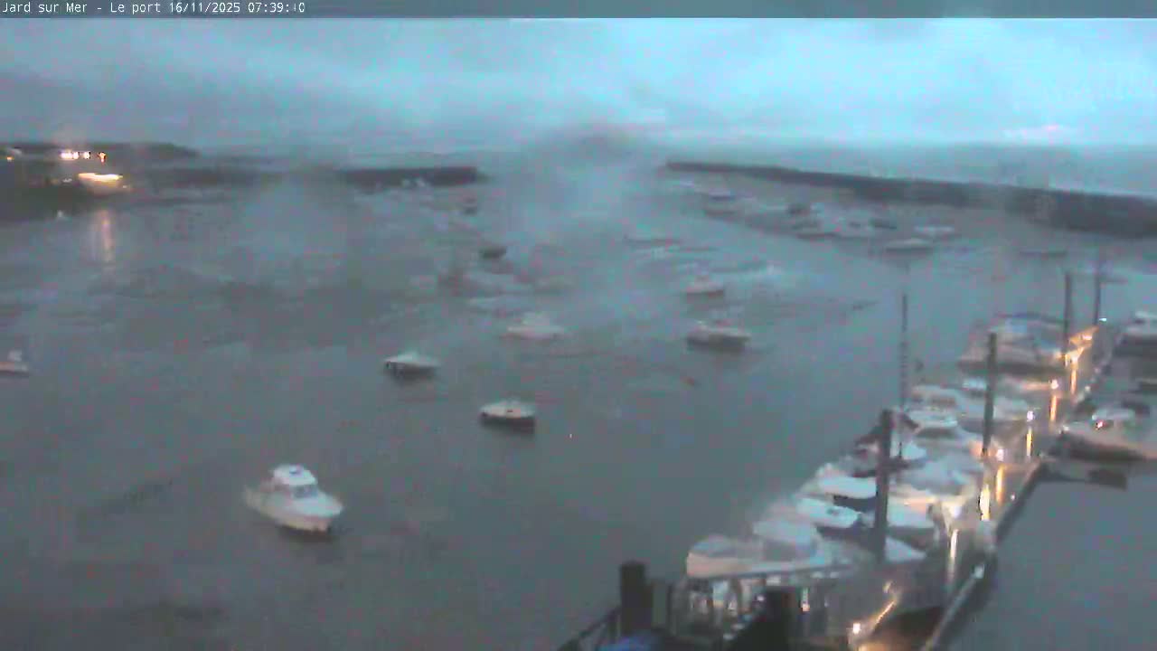 Port of Jard sur Mer & Marine Live Cam - Les Sables-d'Olonne, Vendée, Pays de la Loire, France