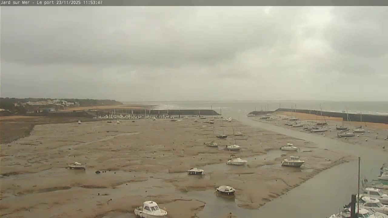 Port of Jard sur Mer & Marine Live Cam - Les Sables-d'Olonne, Vendée, Pays de la Loire, France