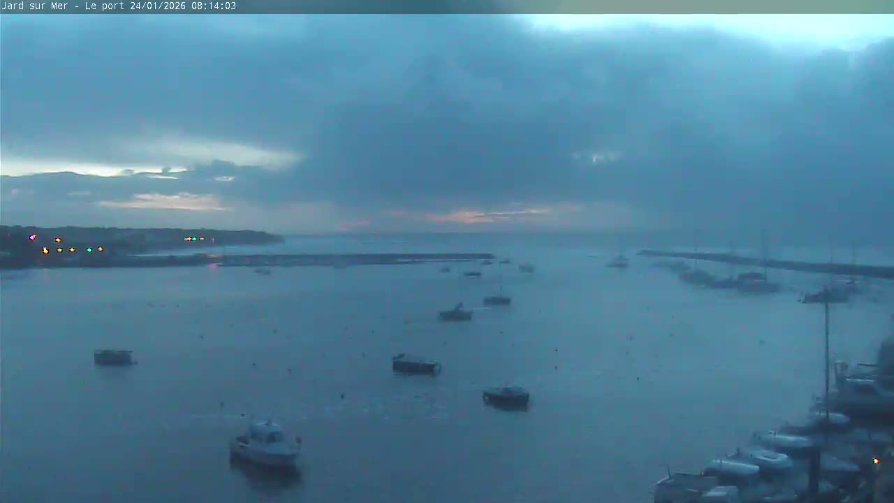 Port of Jard sur Mer & Marine Live Cam - Les Sables-d'Olonne, Vendée, Pays de la Loire, France