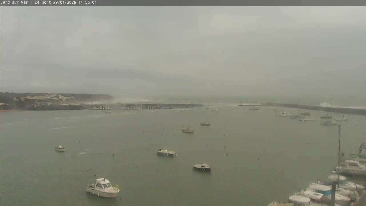 Port of Jard sur Mer & Marine Live Cam - Les Sables-d'Olonne, Vendée, Pays de la Loire, France