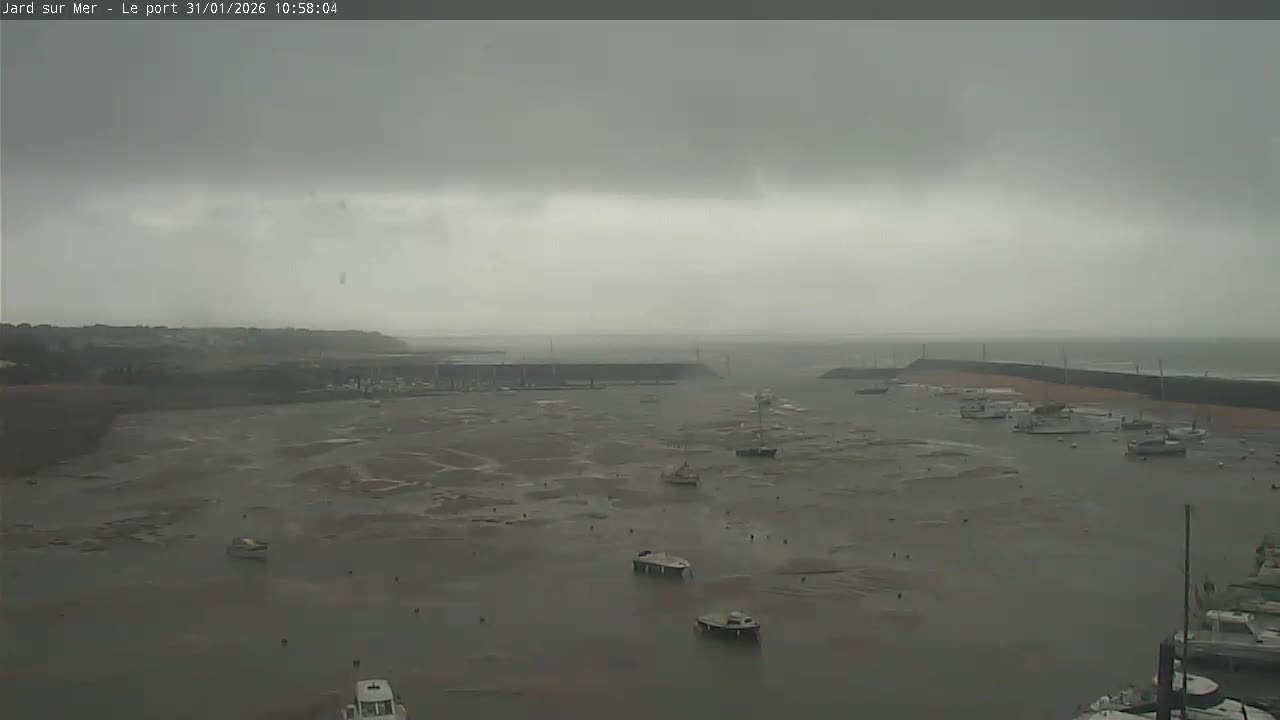 Port of Jard sur Mer & Marine Live Cam - Les Sables-d'Olonne, Vendée, Pays de la Loire, France