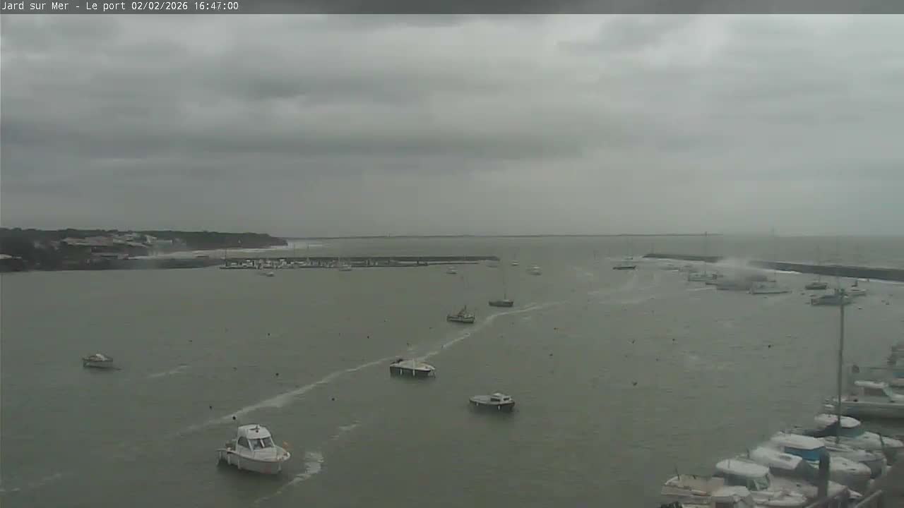 Port of Jard sur Mer & Marine Live Cam - Les Sables-d'Olonne, Vendée, Pays de la Loire, France