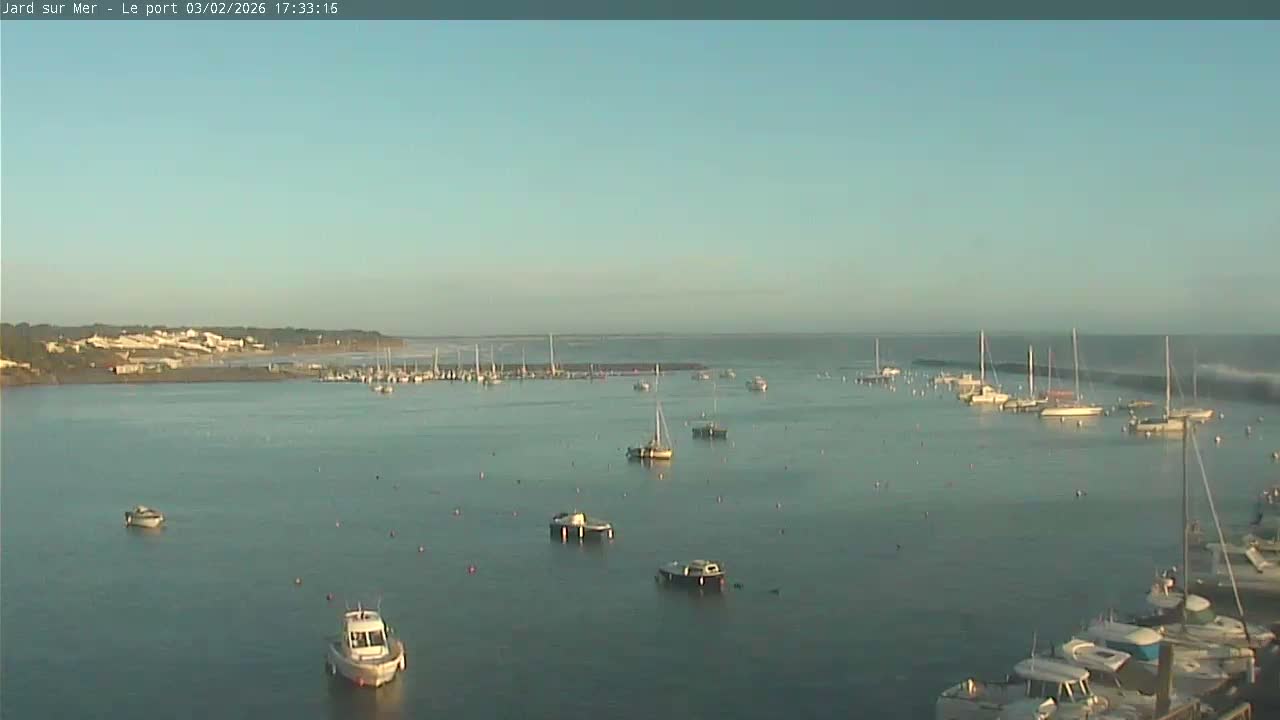 Port of Jard sur Mer & Marine Live Cam - Les Sables-d'Olonne, Vendée, Pays de la Loire, France