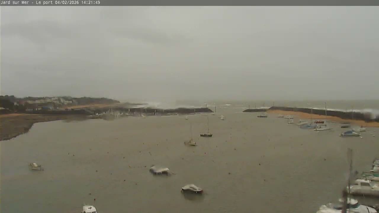 Port of Jard sur Mer & Marine Live Cam - Les Sables-d'Olonne, Vendée, Pays de la Loire, France