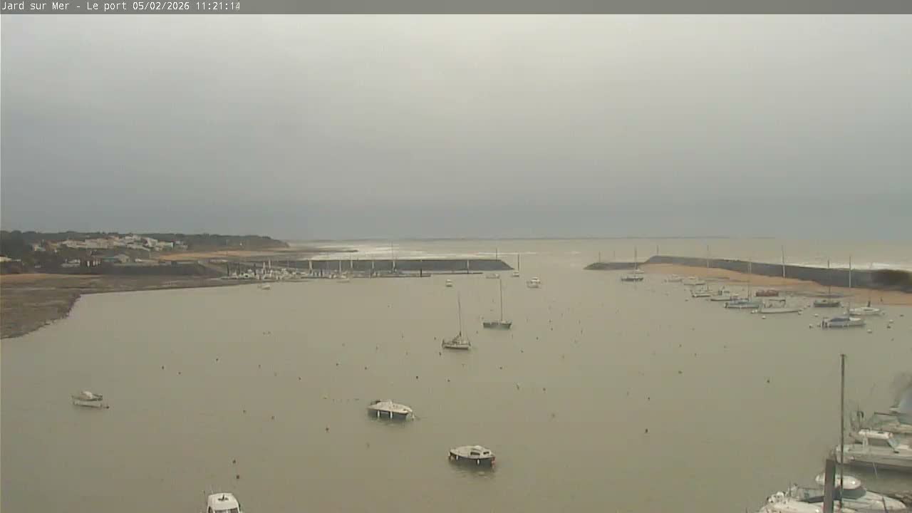 Port of Jard sur Mer & Marine Live Cam - Les Sables-d'Olonne, Vendée, Pays de la Loire, France