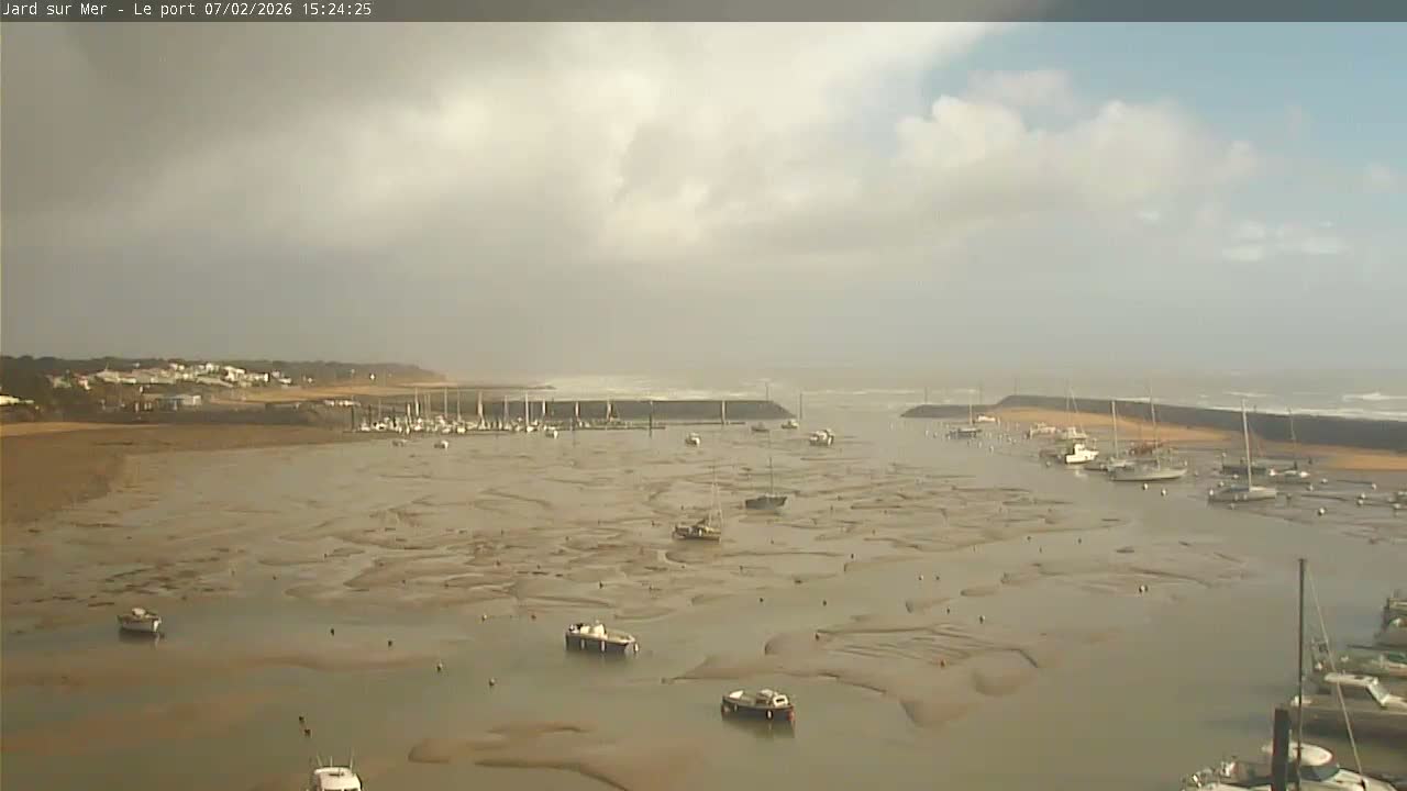 Port of Jard sur Mer & Marine Live Cam - Les Sables-d'Olonne, Vendée, Pays de la Loire, France