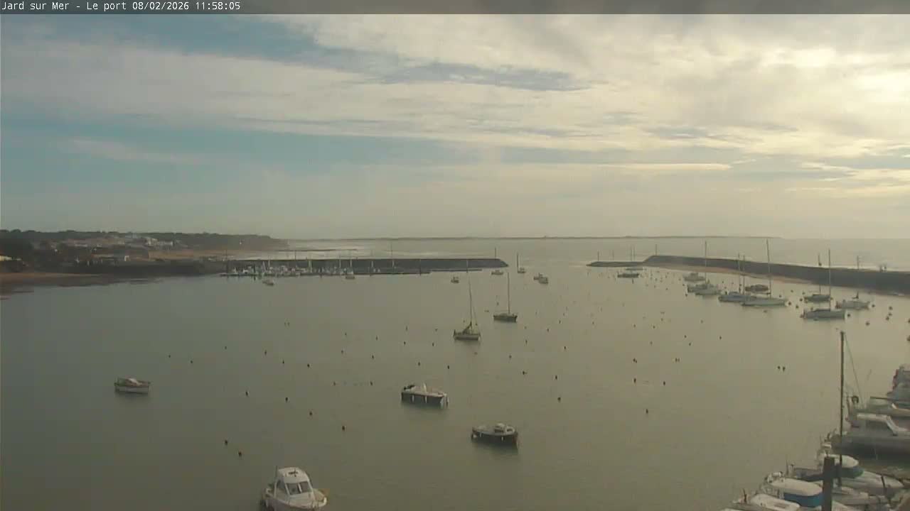 Port of Jard sur Mer & Marine Live Cam - Les Sables-d'Olonne, Vendée, Pays de la Loire, France
