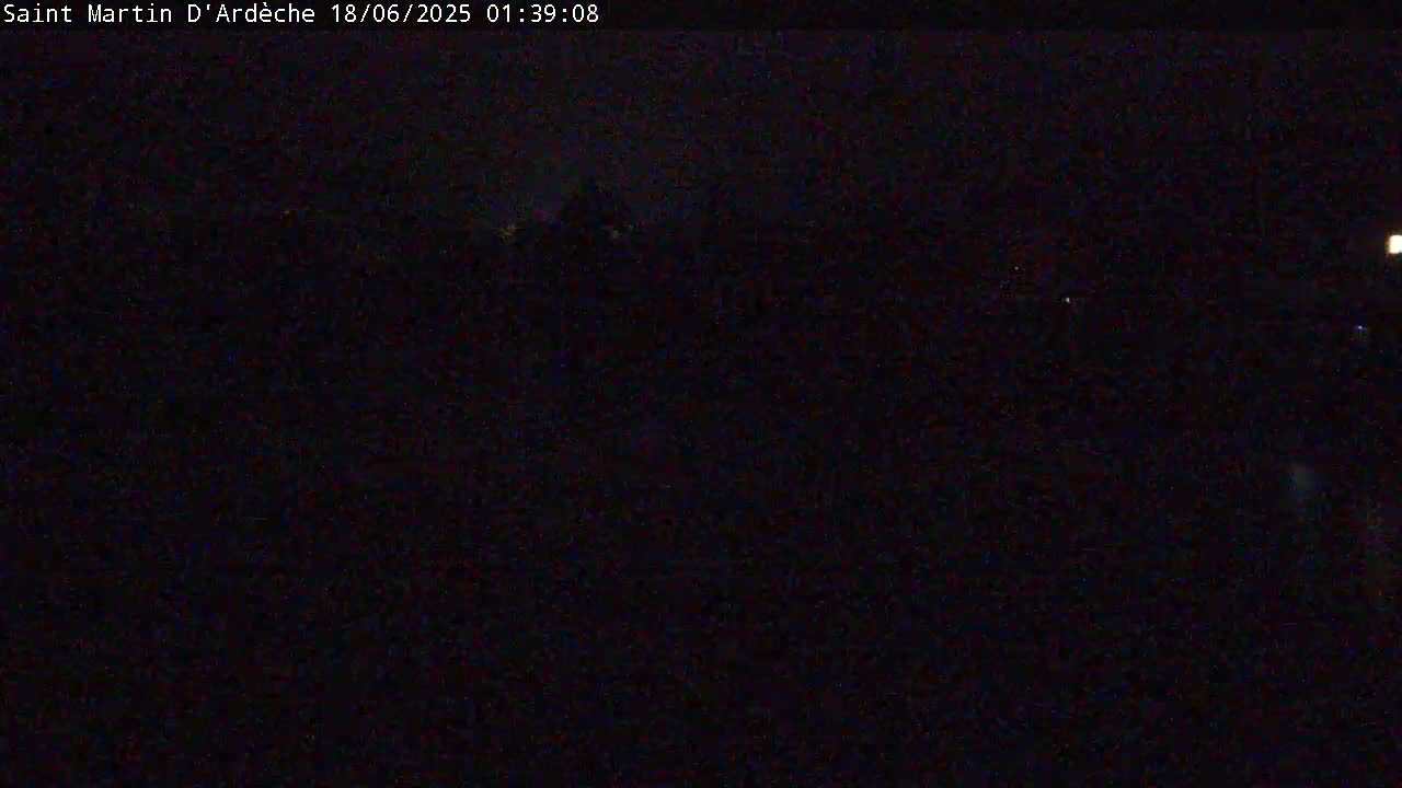 Saint Martin d'Ardèche Village & Ardeche River View Live Cam - Privas, Ardeche, Auvergne-Rhône-Alpes, France