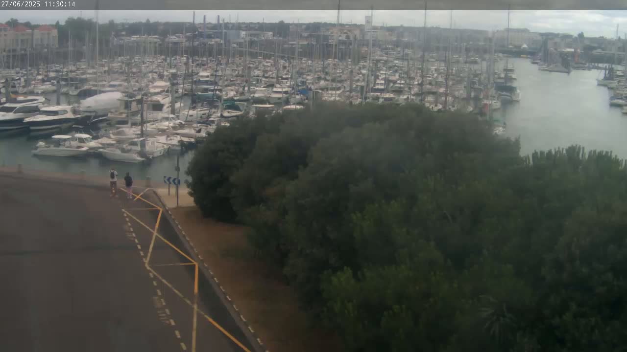 Les Sables-d'Olonne City & Port de Plaisance Olona Port Live Cam - Les Sables-d'Olonne, Vendée, Pays de la Loire, France