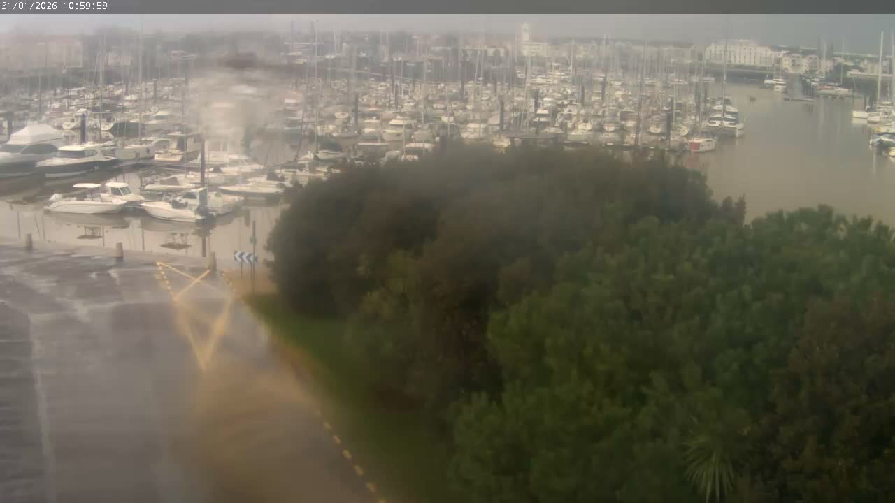 Les Sables-d'Olonne City & Port de Plaisance Olona Port Live Cam - Les Sables-d'Olonne, Vendée, Pays de la Loire, France