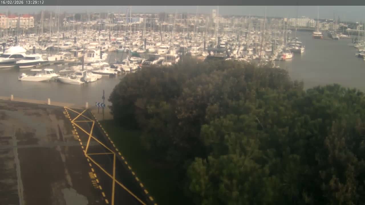 Les Sables-d'Olonne City & Port de Plaisance Olona Port Live Cam - Les Sables-d'Olonne, Vendée, Pays de la Loire, France