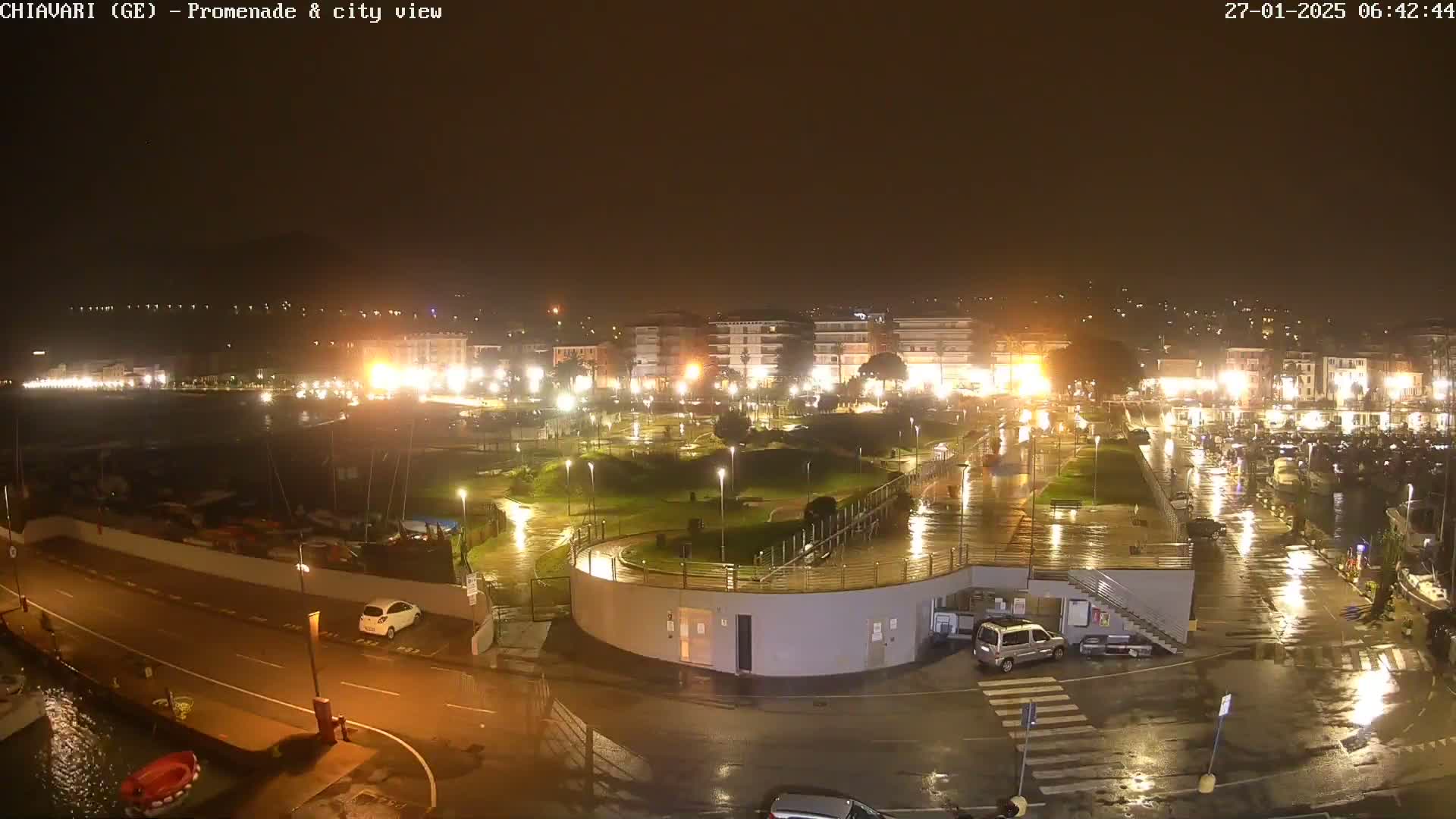 Chiavari Tourist Port Live Cam - Genoa, Liguria, Italy