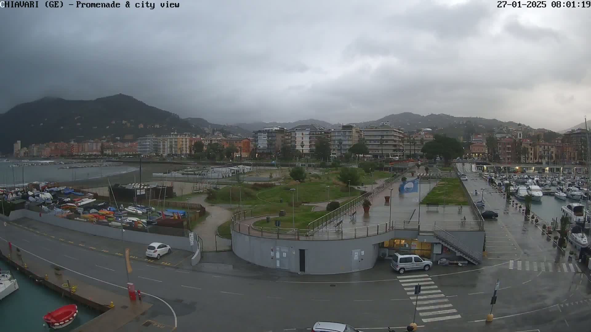 Chiavari Tourist Port Live Cam - Genoa, Liguria, Italy