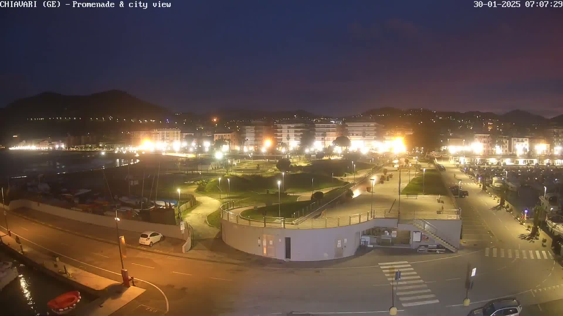 Chiavari Tourist Port Live Cam - Genoa, Liguria, Italy