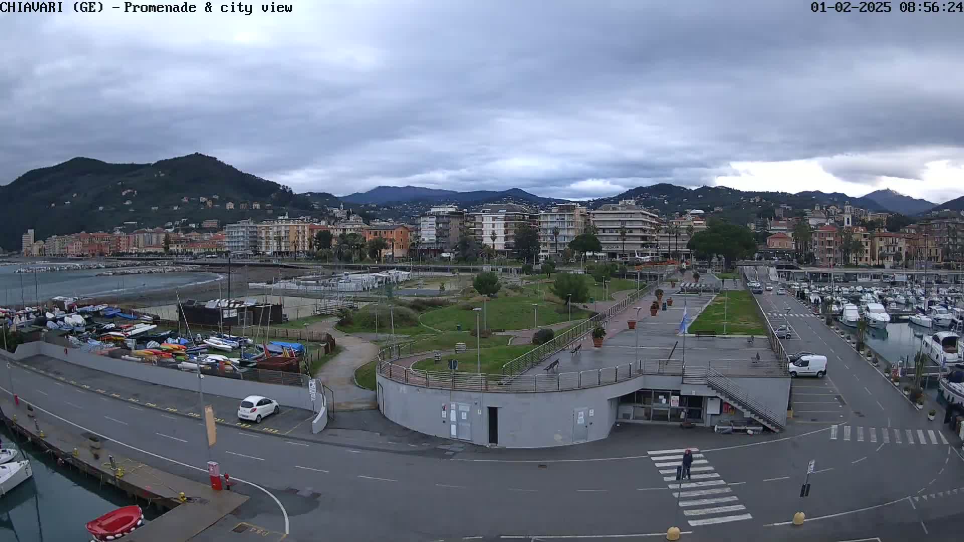 Chiavari Tourist Port Live Cam - Genoa, Liguria, Italy