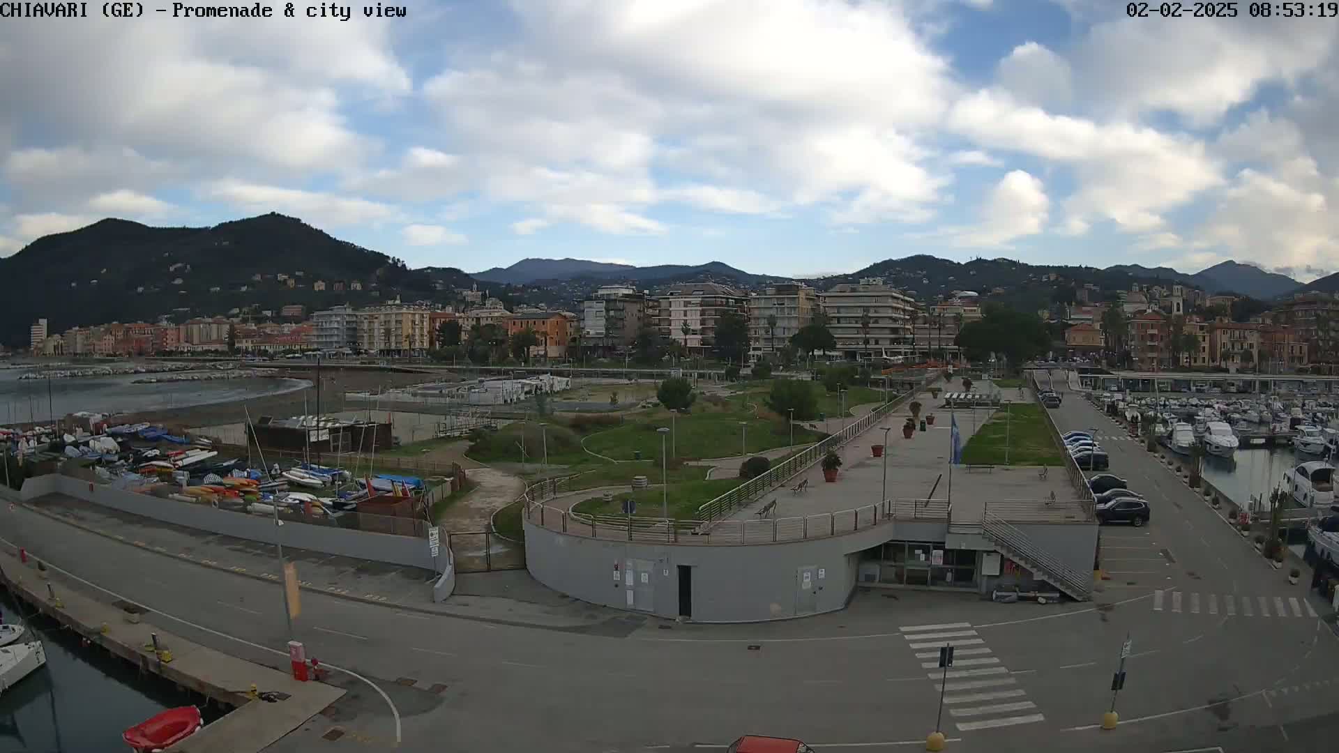 Chiavari Tourist Port Live Cam - Genoa, Liguria, Italy
