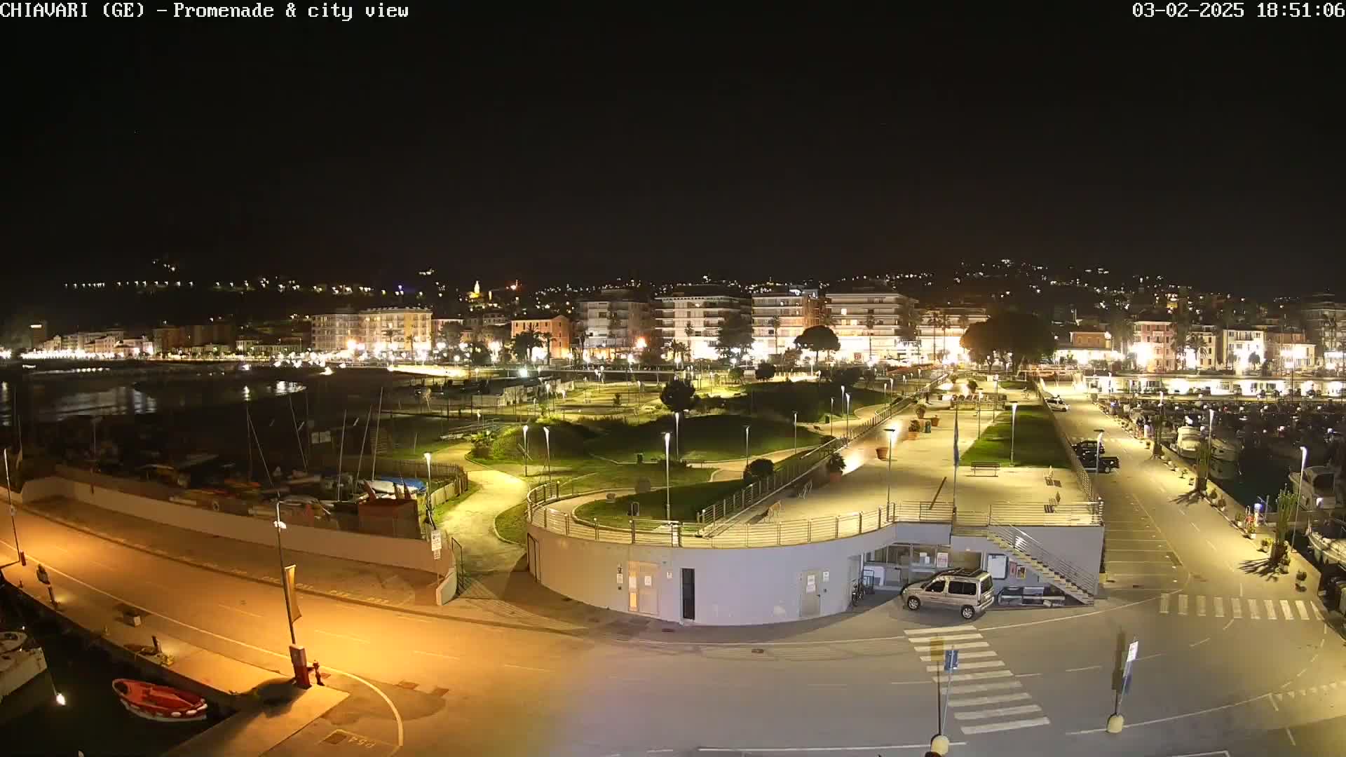 Chiavari Tourist Port Live Cam - Genoa, Liguria, Italy