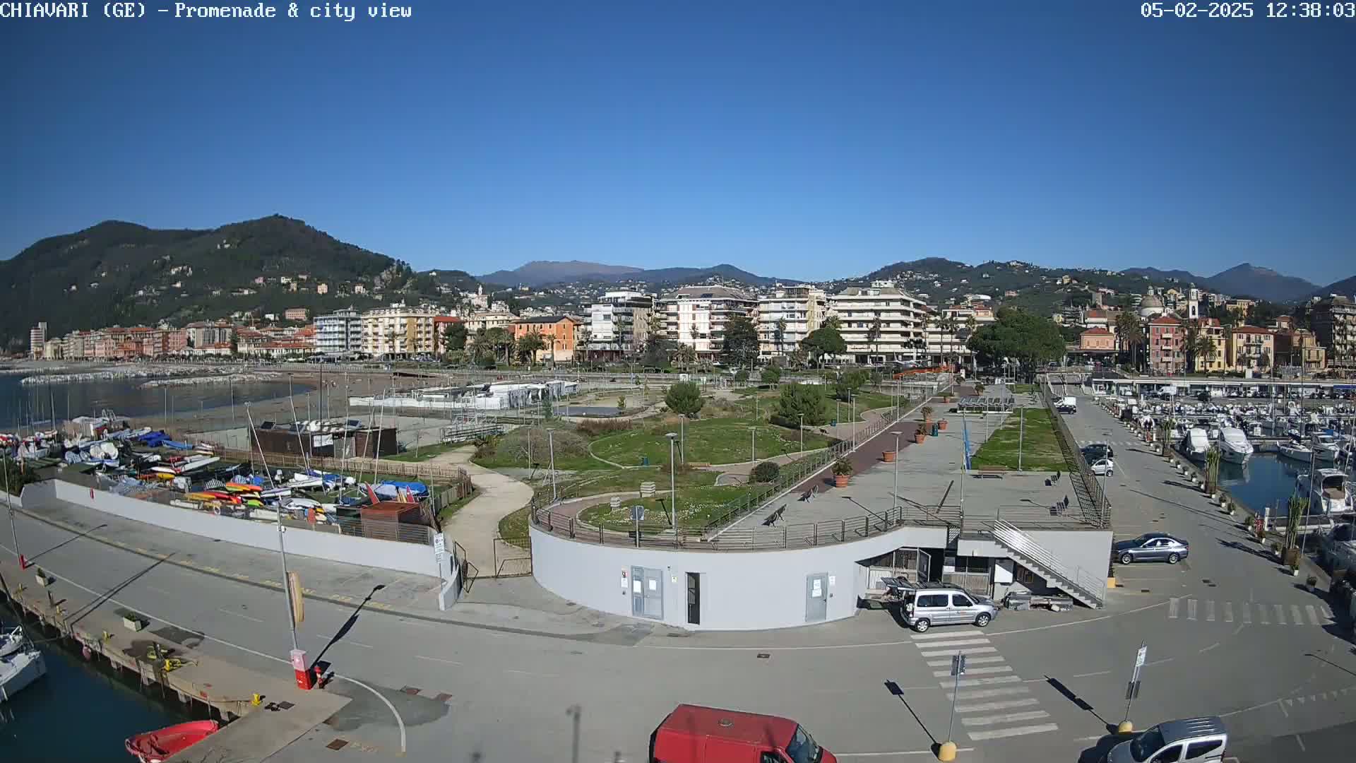 Chiavari Tourist Port Live Cam - Genoa, Liguria, Italy