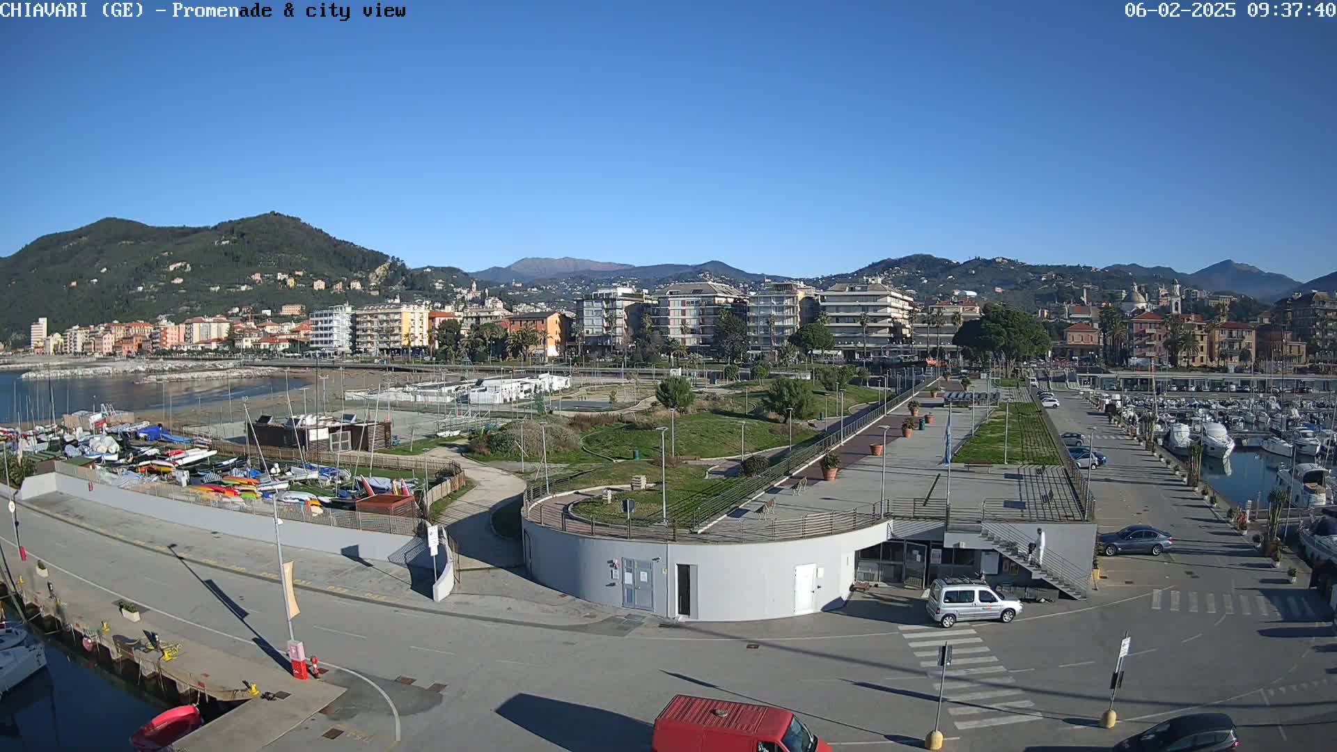 Chiavari Tourist Port Live Cam - Genoa, Liguria, Italy