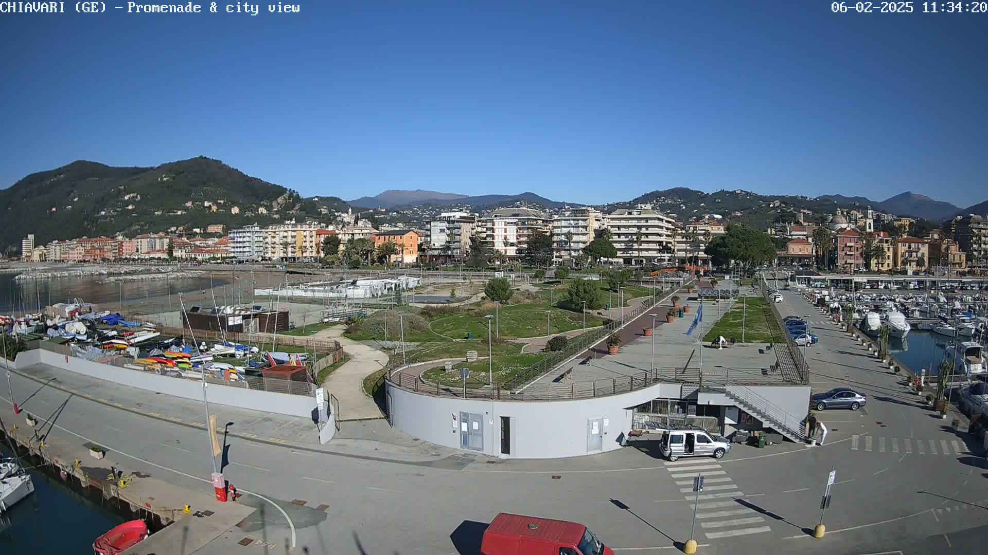 Chiavari Tourist Port Live Cam - Genoa, Liguria, Italy