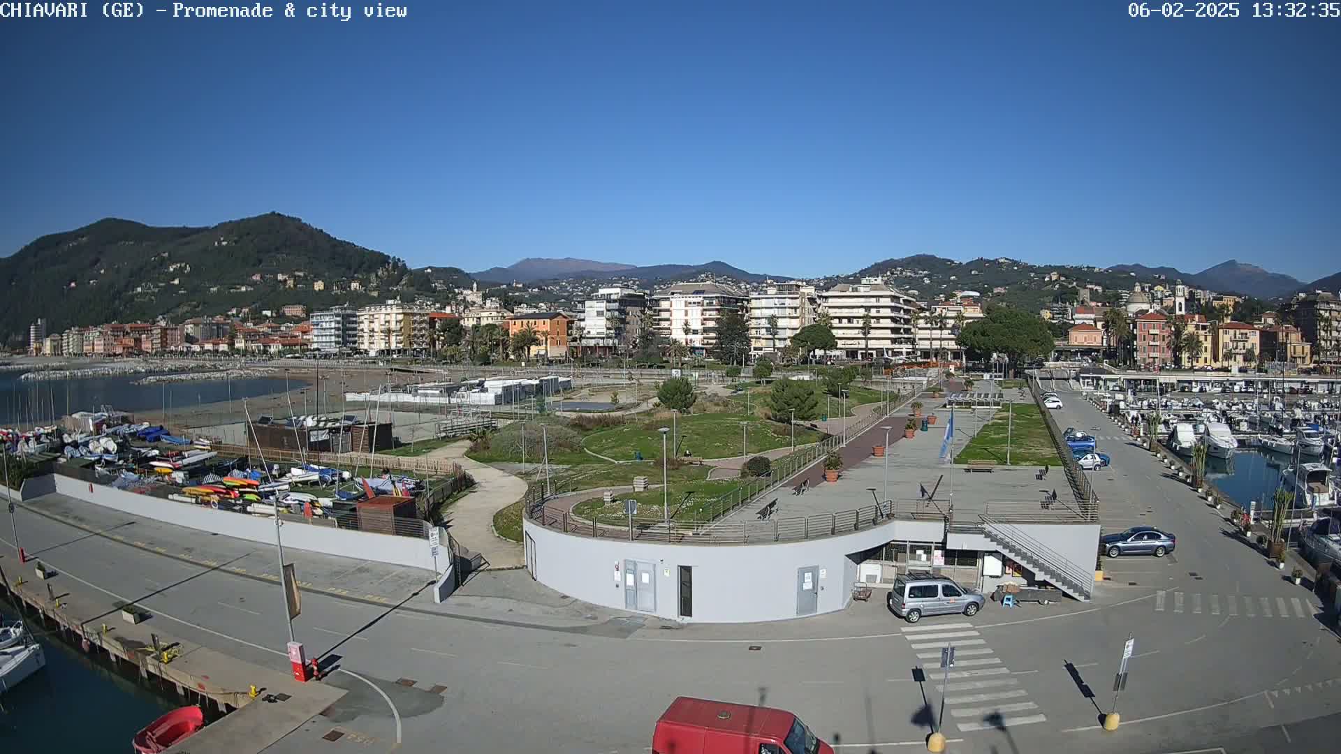 Chiavari Tourist Port Live Cam - Genoa, Liguria, Italy