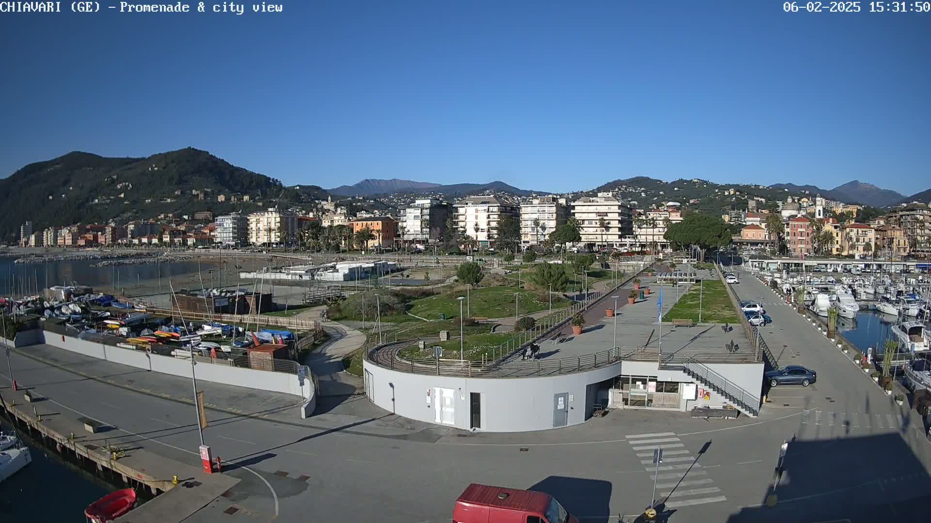 Chiavari Tourist Port Live Cam - Genoa, Liguria, Italy