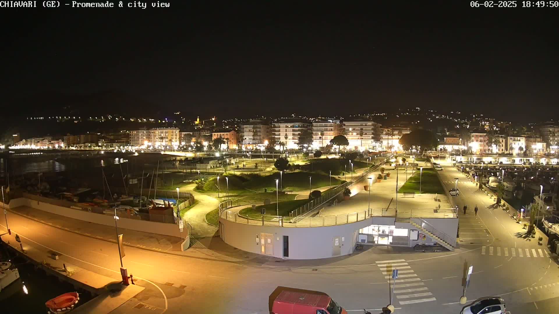 Chiavari Tourist Port Live Cam - Genoa, Liguria, Italy