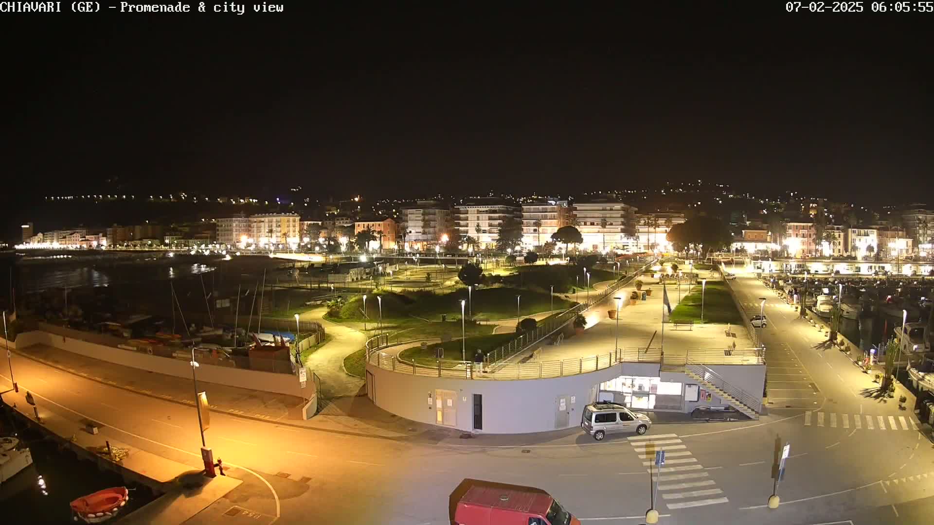 Chiavari Tourist Port Live Cam - Genoa, Liguria, Italy