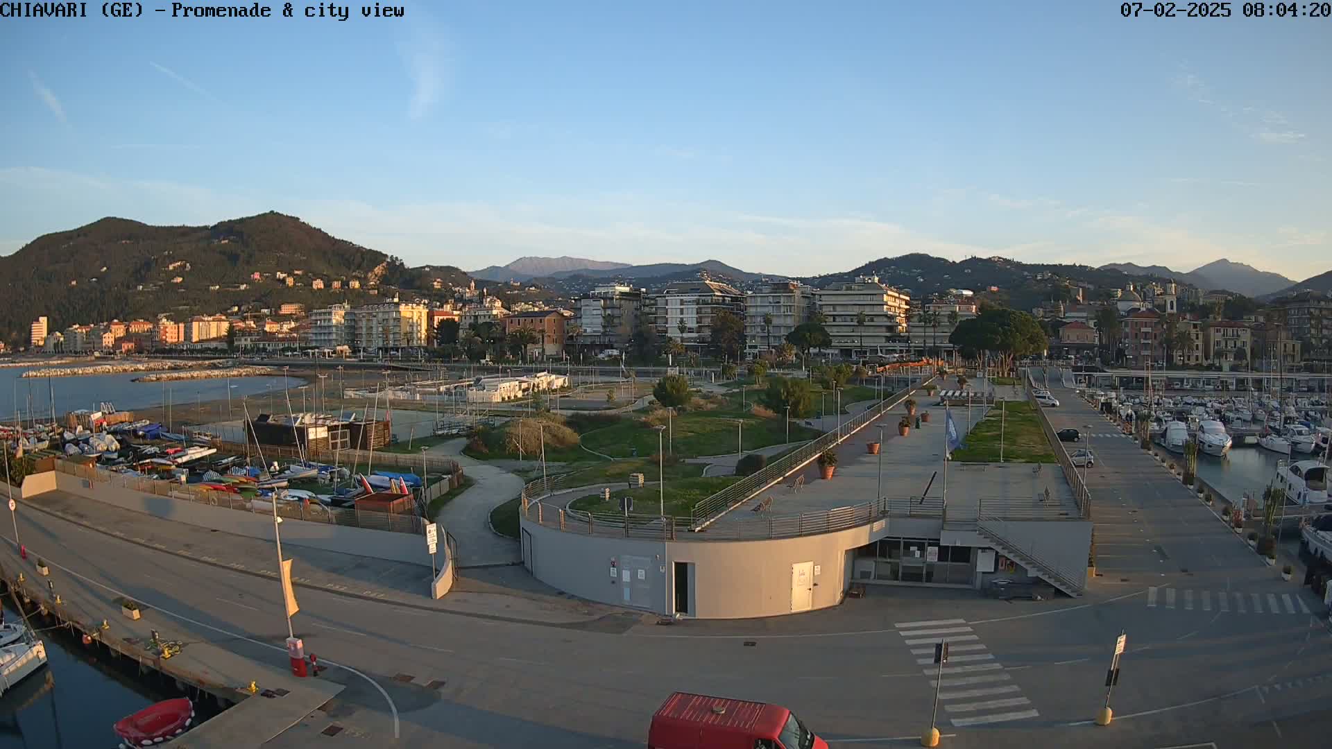 Chiavari Tourist Port Live Cam - Genoa, Liguria, Italy