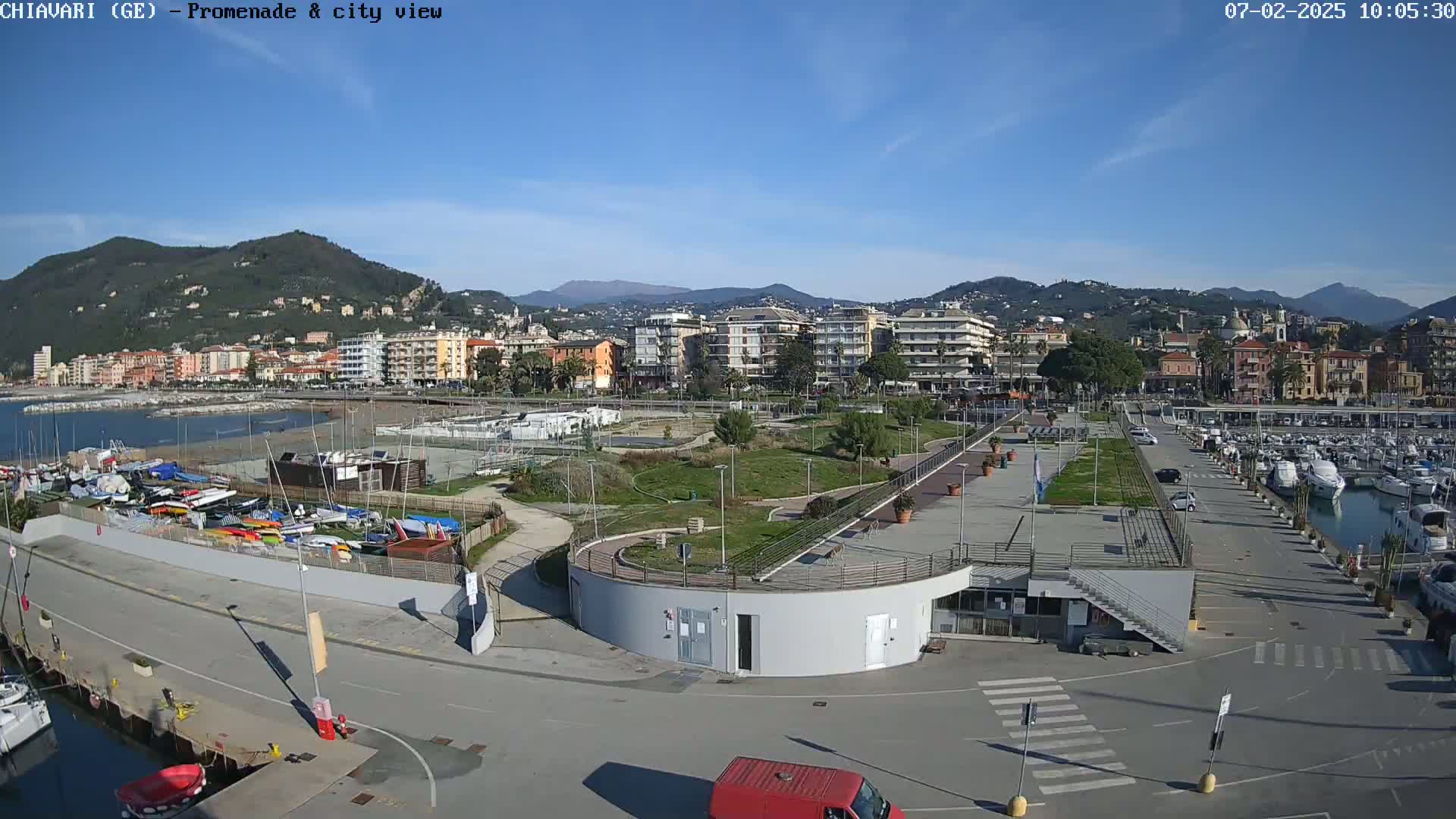 Chiavari Tourist Port Live Cam - Genoa, Liguria, Italy