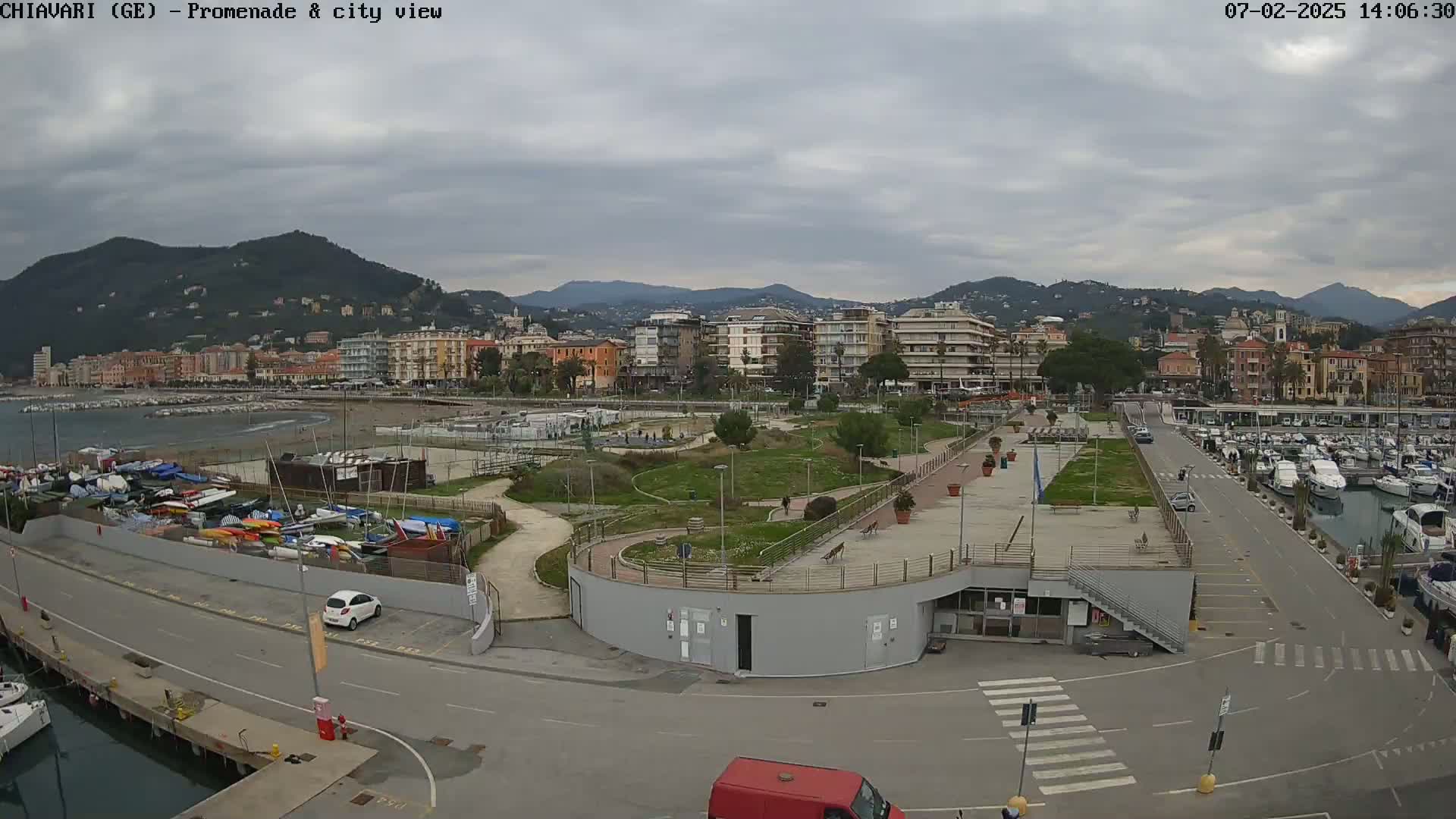 Chiavari Tourist Port Live Cam - Genoa, Liguria, Italy