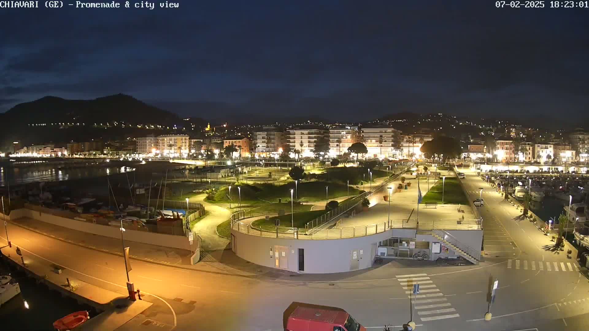 Chiavari Tourist Port Live Cam - Genoa, Liguria, Italy