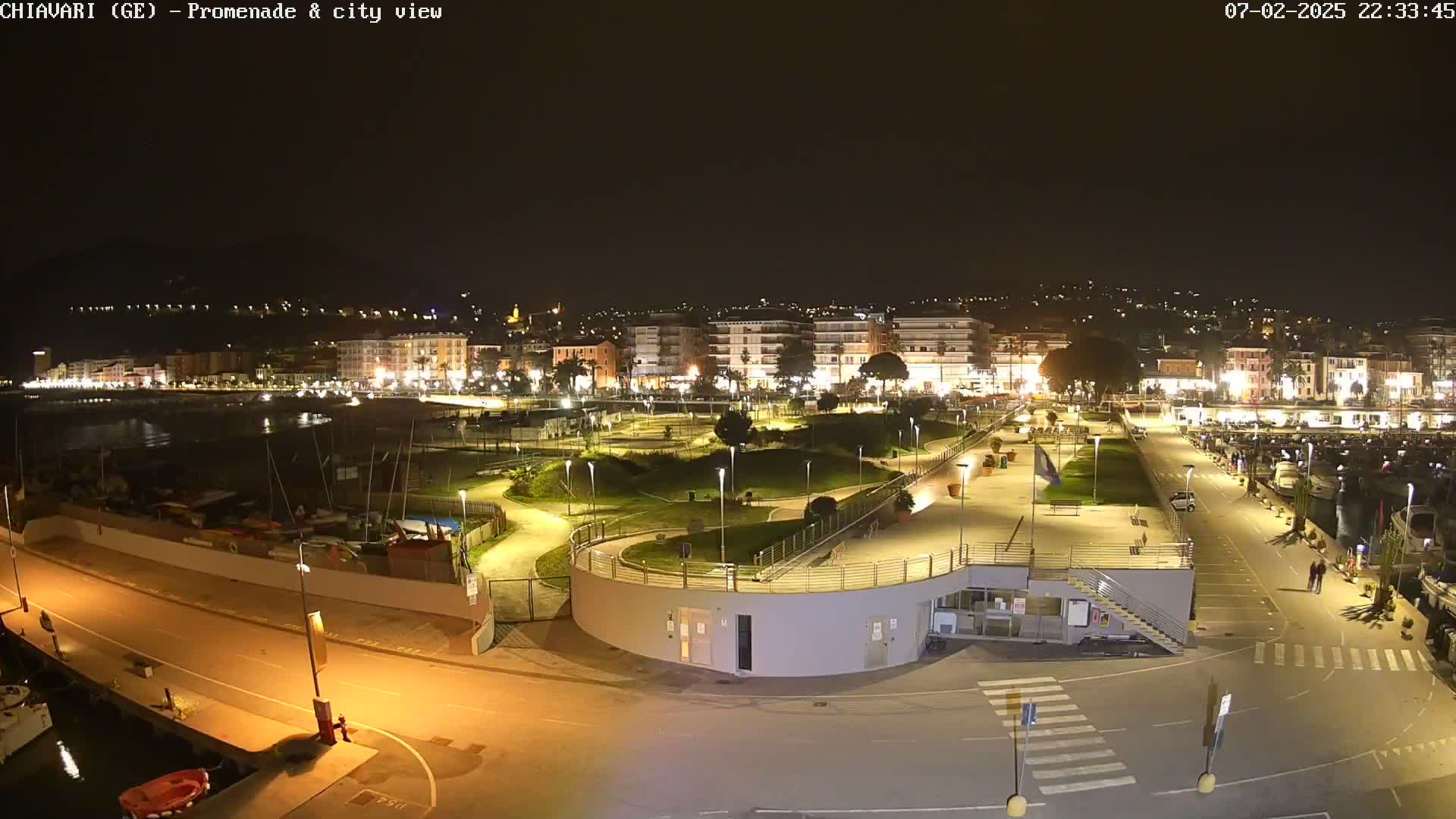 Chiavari Tourist Port Live Cam - Genoa, Liguria, Italy