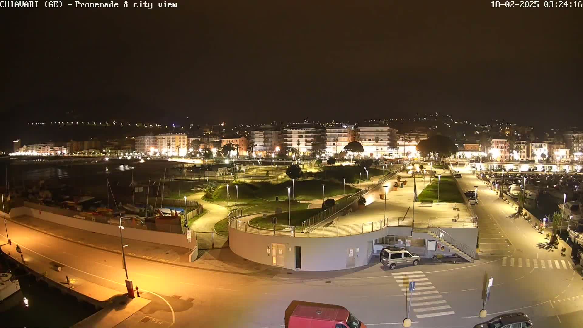 Chiavari Tourist Port Live Cam - Genoa, Liguria, Italy