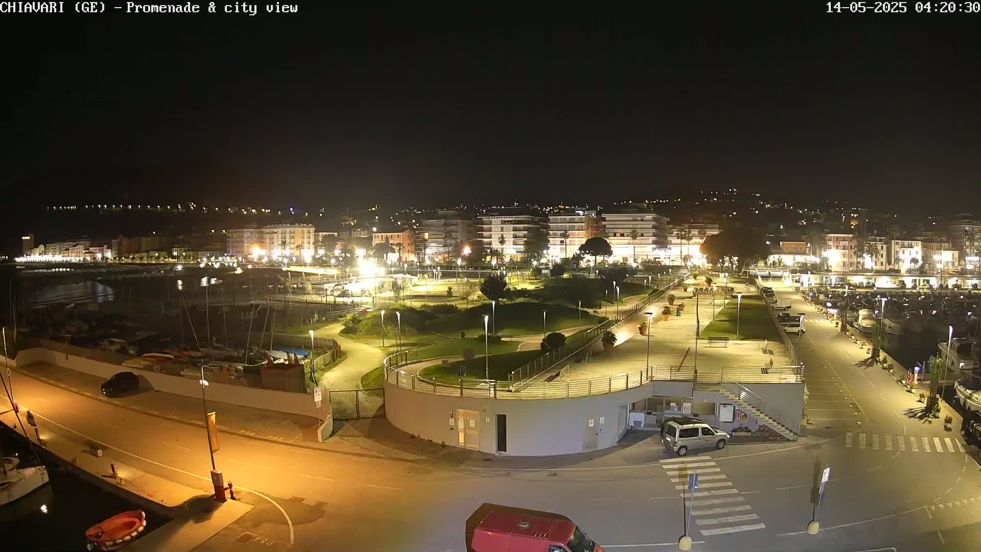 Chiavari Tourist Port Live Cam - Genoa, Liguria, Italy