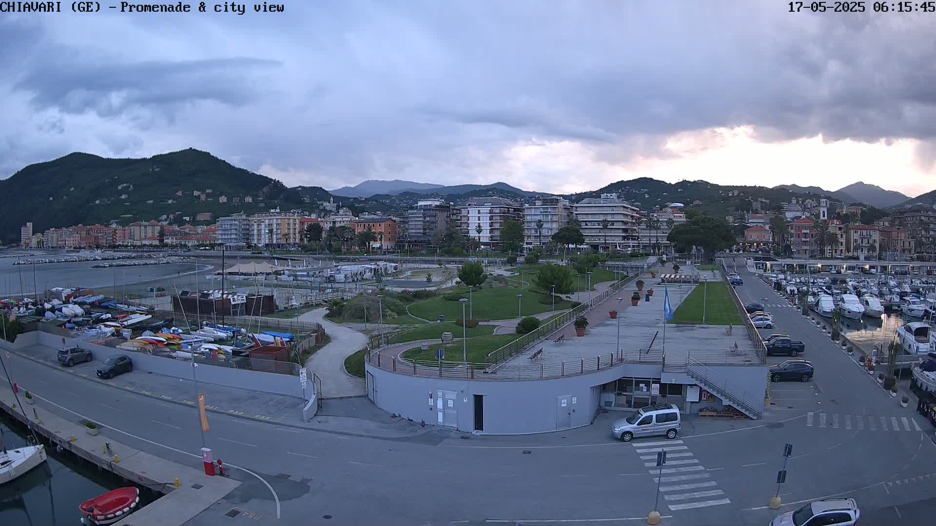 Chiavari Tourist Port Live Cam - Genoa, Liguria, Italy