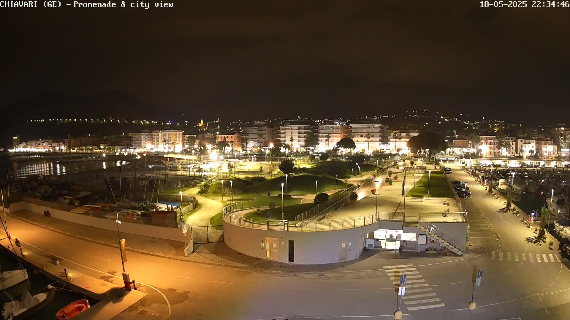 Chiavari Tourist Port Live Cam - Genoa, Liguria, Italy